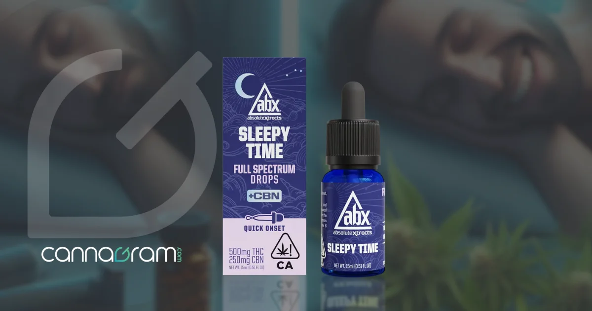ABX Sleepy Time 15ml Drops - Premium THC Cannabis Oil with Terpenes - Ideal for Restful Slumber. Buy in Cannagram Weed Delivery - Sacramento,Ca