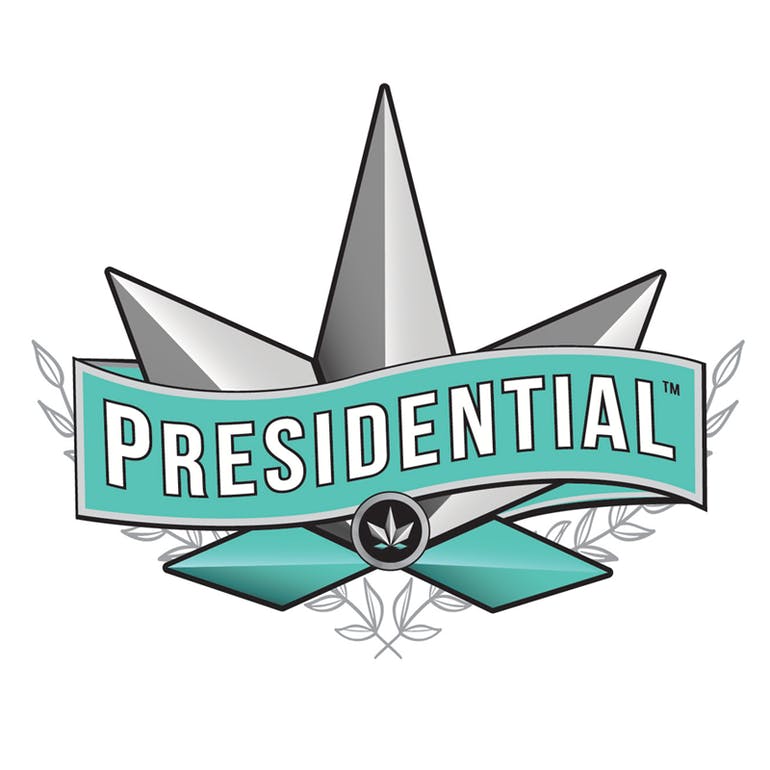Presidential Brand in sacramento's cannabis delivery service shop online logo